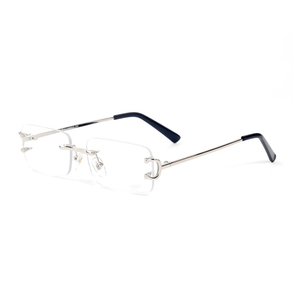 Röd designer solglasögon män och kvinnors buffelhorn glasögon utomhus skugga PC Frame Classic Ladies Eyeglasses 2706