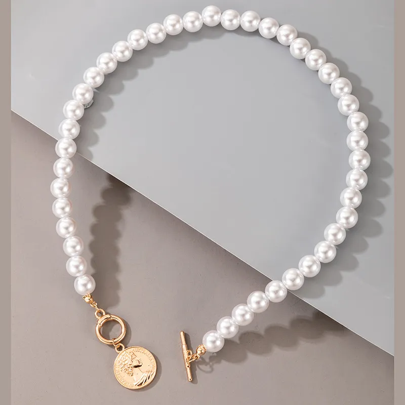 Collier avec pendentif en pierre de perle pour femmes, chaîne d'été en forme d'étoile et de cœur, ras du cou, Bracelet bohème, bijoux de déclaration, cadeau