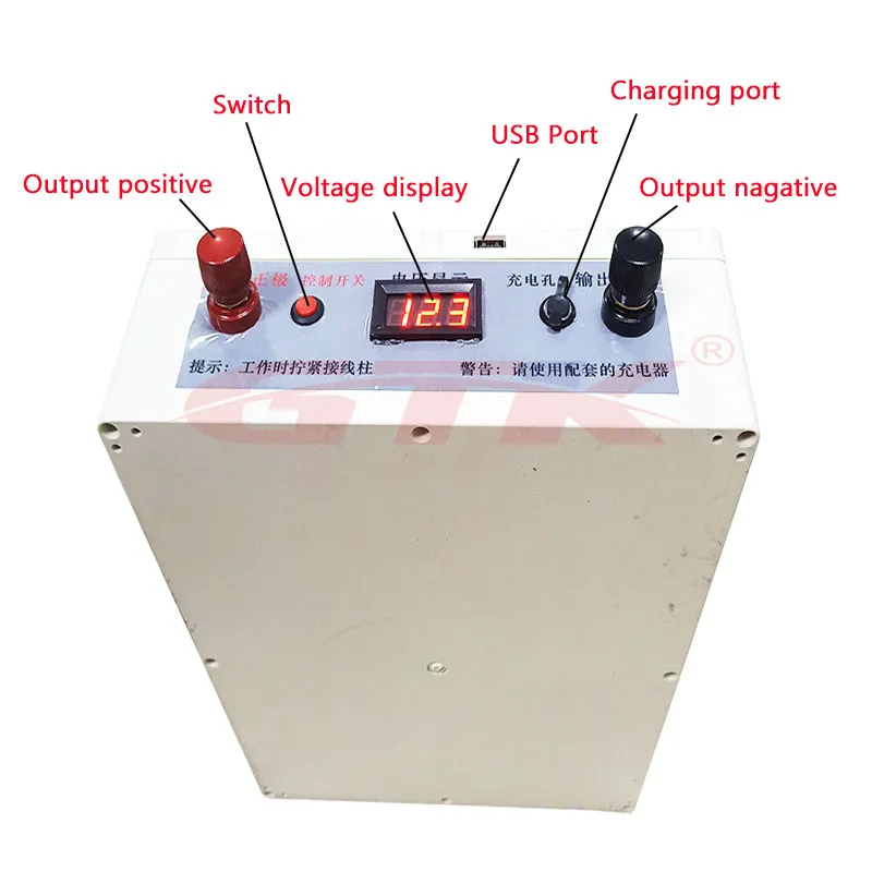 GTK Li-ion 12V 150Ah Batteria al litio 100A BMS con custodia impermeabile alimentatore di backup esterno + caricabatterie 10A