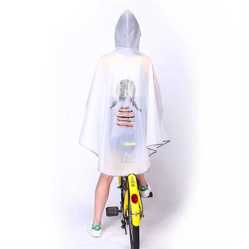 Alta qualità Uomo Donna Ciclismo Bicicletta Bici Impermeabile Mantella Poncho Cappotto antivento con cappuccio Mobilità Scooter Cover 211025