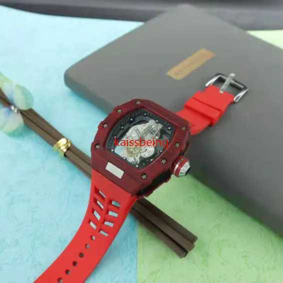 Men Quartz Sport Wristwatch Top Brand Luxury Fashion Watches透明なダイヤルシリコンストラップ10275Sを見る