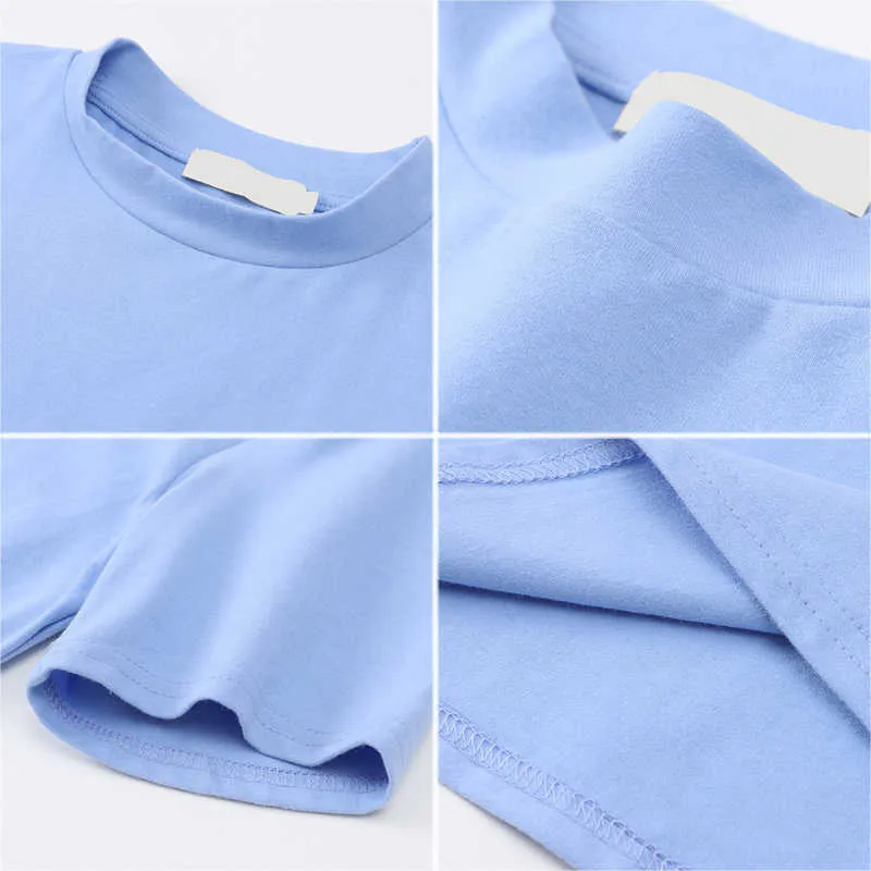 Nbpm Candy Colors Top Fashion Spring Summer Women's T-Shirts Female Clothing Basic Cotton Top Short Sleeve T-Shirt 210529