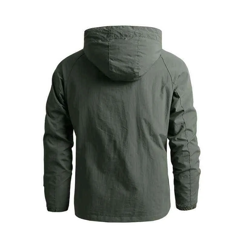 Męska wiatroodporna kurtka marki Casual Outdoor wodoodporny płaszcz z kapturem National Geographic sportowa odzież wierzchnia płaszcz odzież męska Y1106