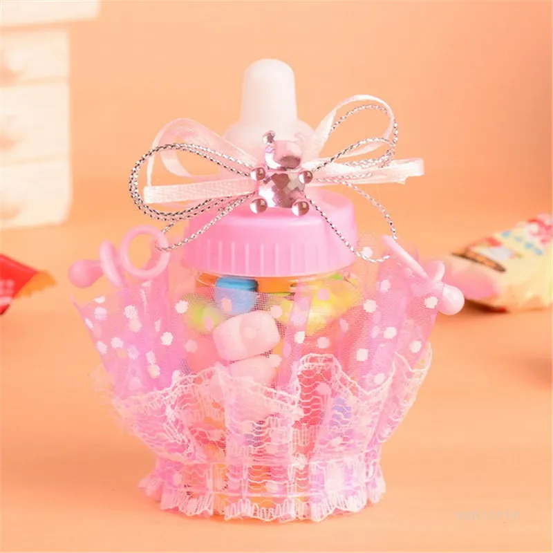 Baby Shower Gifts Bottles Box Baptism Christening Brithday Party Favor Gift Favors Candy Boxs Bottle Boy Girl T9I001165