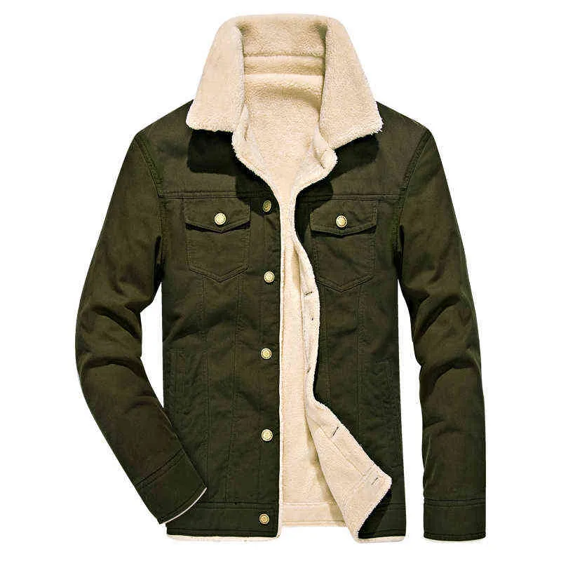 Giacca invernale tattica da uomo Giacca da pilota Air Force Giacca da uomo calda con collo in pelliccia Giacca da uomo Teddy Cappotto in pile termico spesso 6XL Y1109