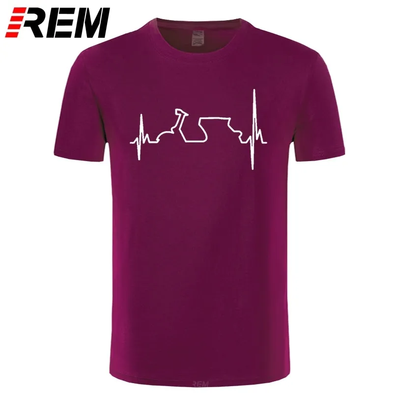 T-shirt in cotone REM T-shirt divertenti Vespa Heartbeat T-shirt da uomo Harajuku T-shirt Hip Hop Top Streetwear Fitness