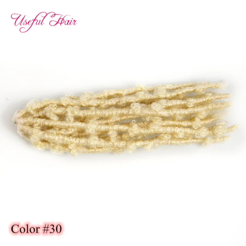 Butterfly Locs Crochet Extensions de cheveux Dirty Braid Papillons Tricot Spot bande Soie domestique 12 pouces fil ignifuge à basse température