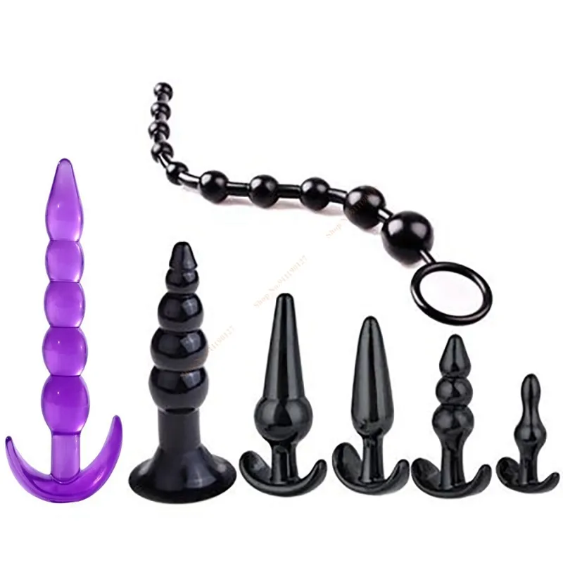 Massage Vibrator Butt Anale Plug Set Trillingen Sensualiteit Vibrerende Butt Kralen Kit Seksuele prostaatstimulator Speeltjes Voor Koppels di2071737