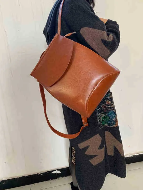 عالية حقيبة الأزياء جودة المرأة بو الجلود حقائب الظهر للمراهقات الإناث مدرسة الكتف حقيبة bagpack mochila 202211