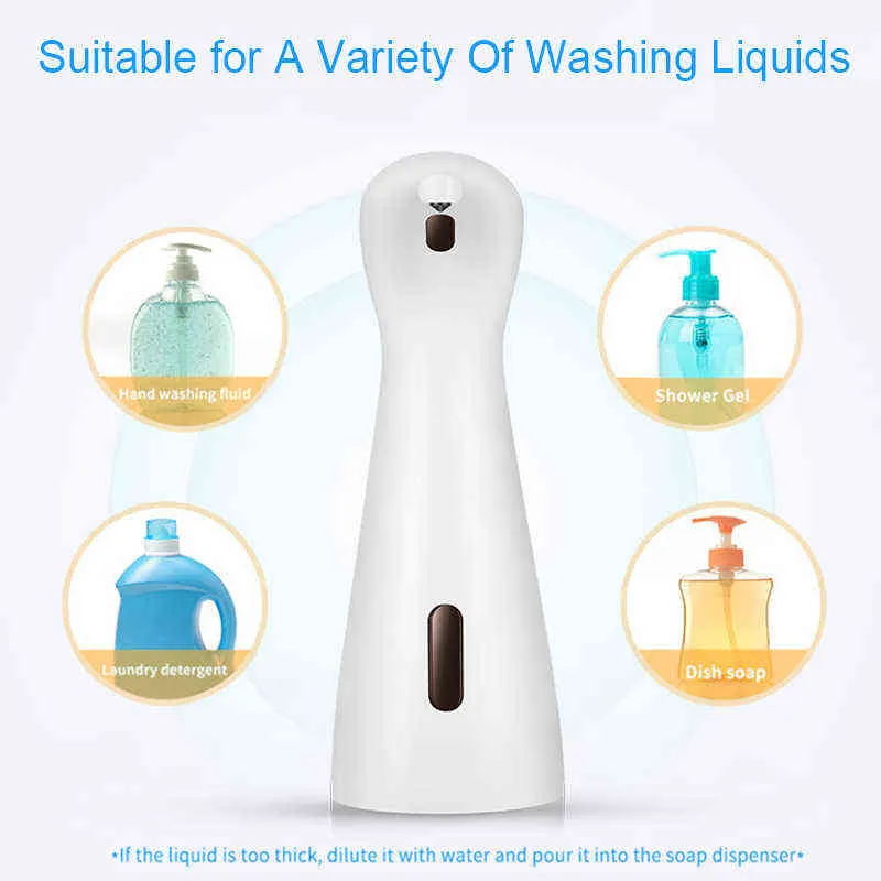 Distributeur de savon liquide ou en mousse Lave-mains automatique Machine à mousser à induction intelligente pour cuisine salle de bain 211206