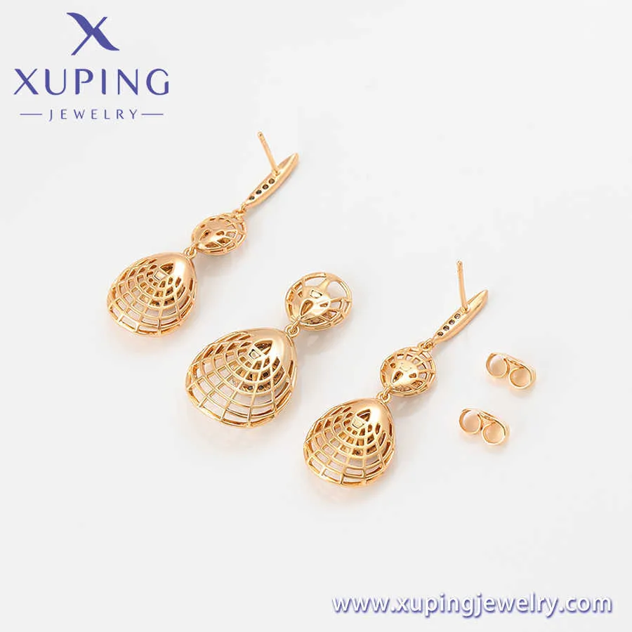 Biżuteria Xuping New Arrival Gold Color Charm Biżuteria Zestaw Kobiety Dziewczyna Party Prezent A00304049 H1022