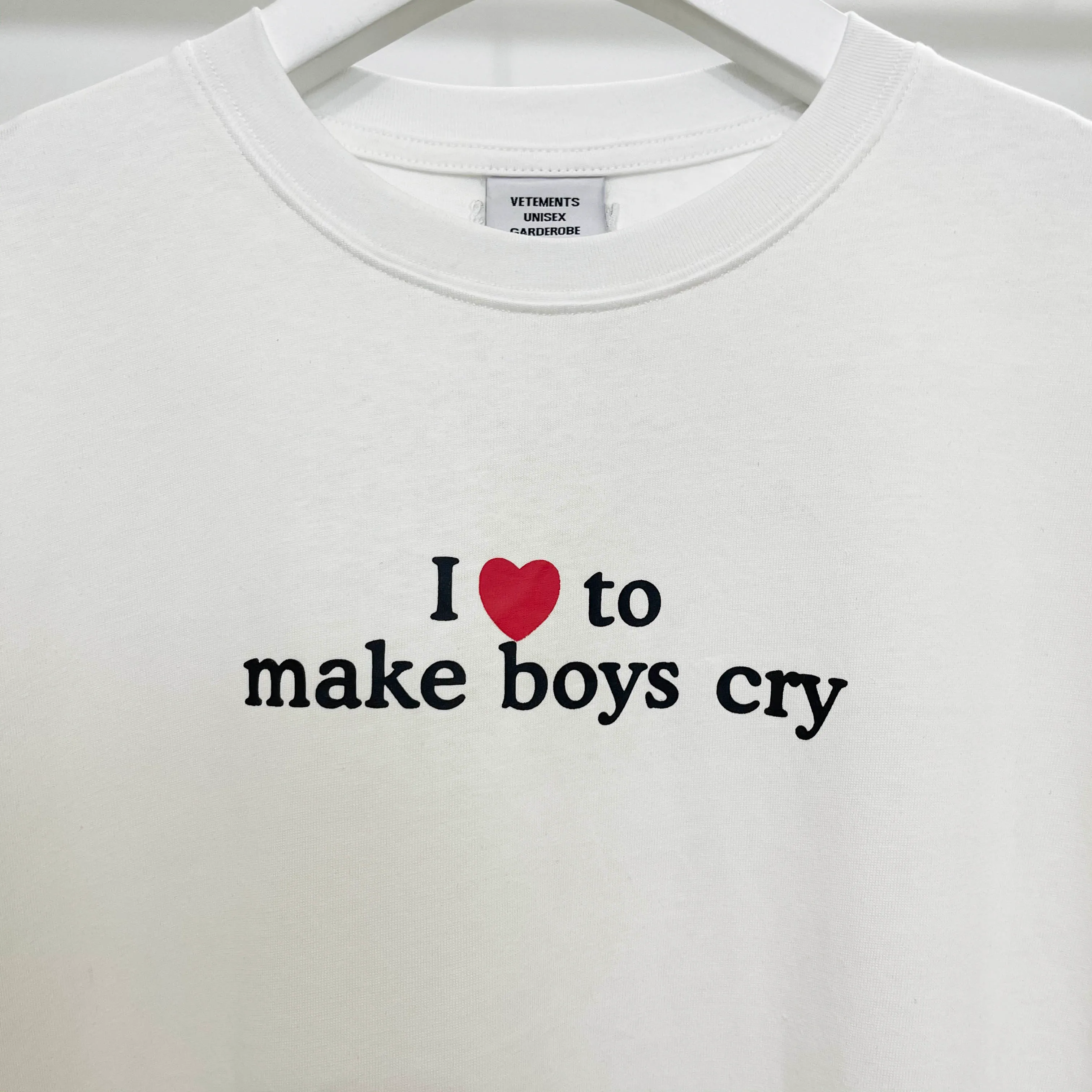 Casual Short Sleeve T-shirt Men Women 1:1 High Quality To Make Boys Cry Logo Tee Oversize Tops