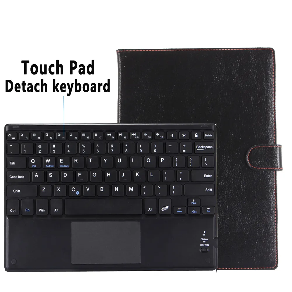 TouchPad-Tastaturhülle für Samsung Galaxy Tab S5E 10.5 2019 SM-T720 SM-T725 T720 T725, intelligente Lederabdeckung, abnehmbare Tastatur + Stift