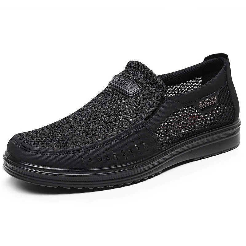 New Men Casual Shoes Men Summer Style Mesh Flats for Men Loafer Creepers Casual High End Shoes Very Comfortable Dad Shoes H09024265063