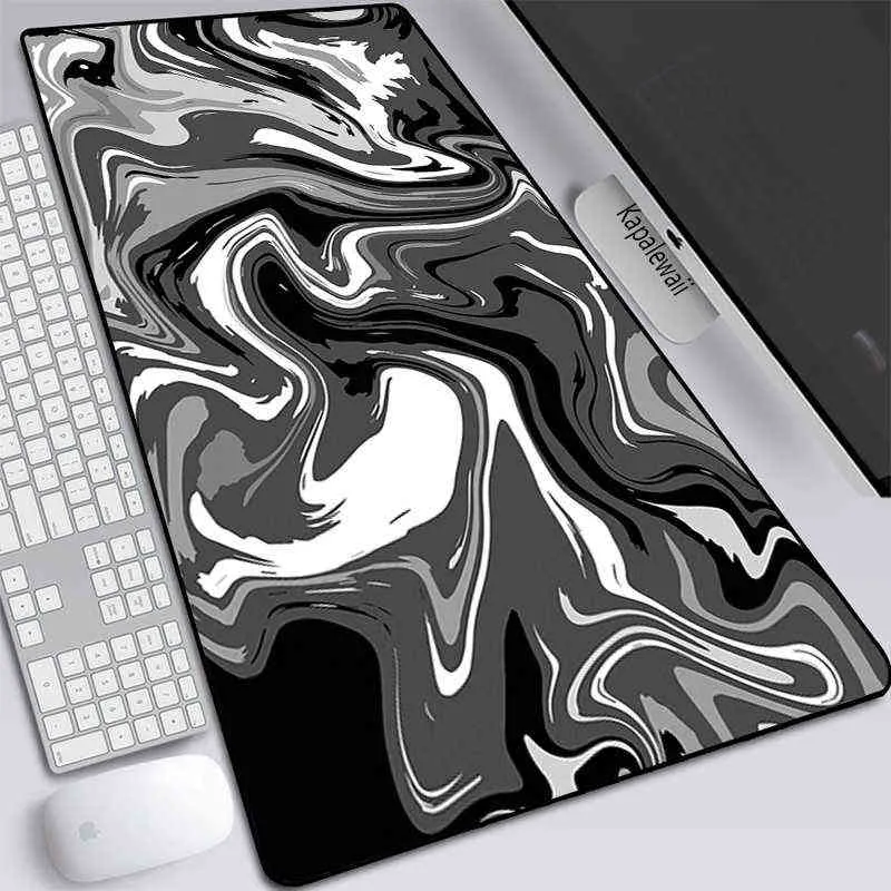 Strata Liquid Gaming Mauspad Mousepad Gamer Schreibtischunterlage XXL Tastatur Großer Teppich Computeroberfläche für Zubehör Ped Mauspad G220304