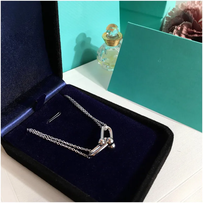 Roestvrij stalen hartvormige ketting korte vrouwelijke sieraden gouden titanium hart hanger kettingen voor vrouwen met doos met stempel264m