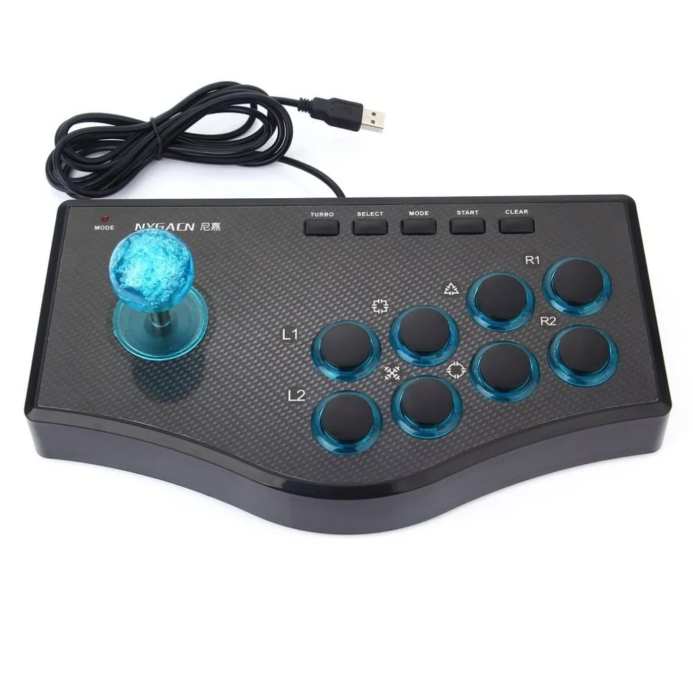 3 i 1 USB Wired Game Controller Arcade Fighting Joystick Stick PS3 Computer PC Gamepad Engineering Design Gaming Console