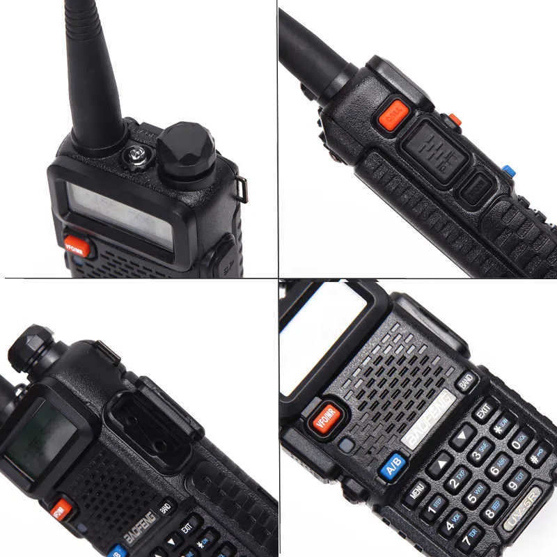 1O Baofeng BF-UV5R Ham Radio Portatile Walkie Talkie Pofung UV-5R 5W VHF/UHF Dual Band Bidirezionale UV 5r CB 210817