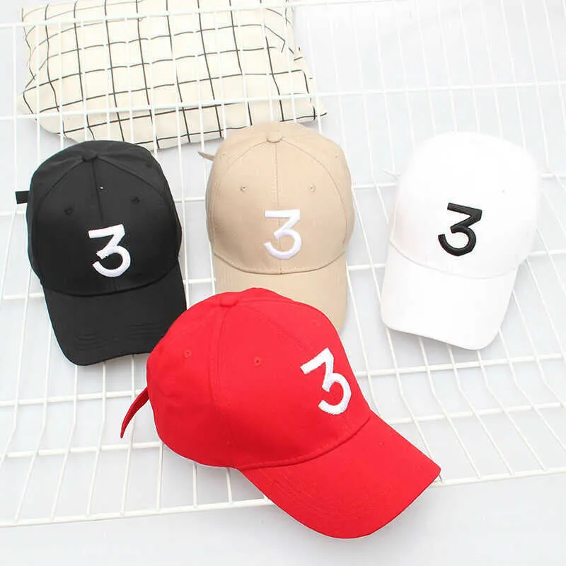 Tide Snapback Caps Populaire Chance The Rapper 3 Casquette de baseball Hip Hop Lettre Chapeaux Hommes Femmes Visière AntiUV Sunhat Taille Ajustable Q1621096