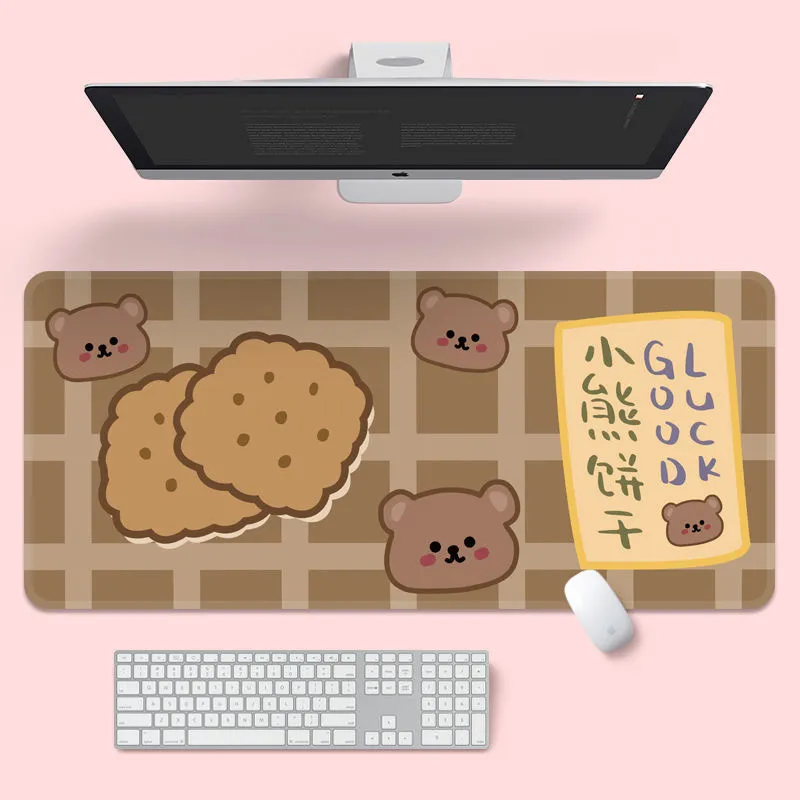 Cute Mouse Pad Super Creative INS Tide Large Game Computer Keyboard Office Long Table Mat Kawaii Desk Teen Girls Bedroom