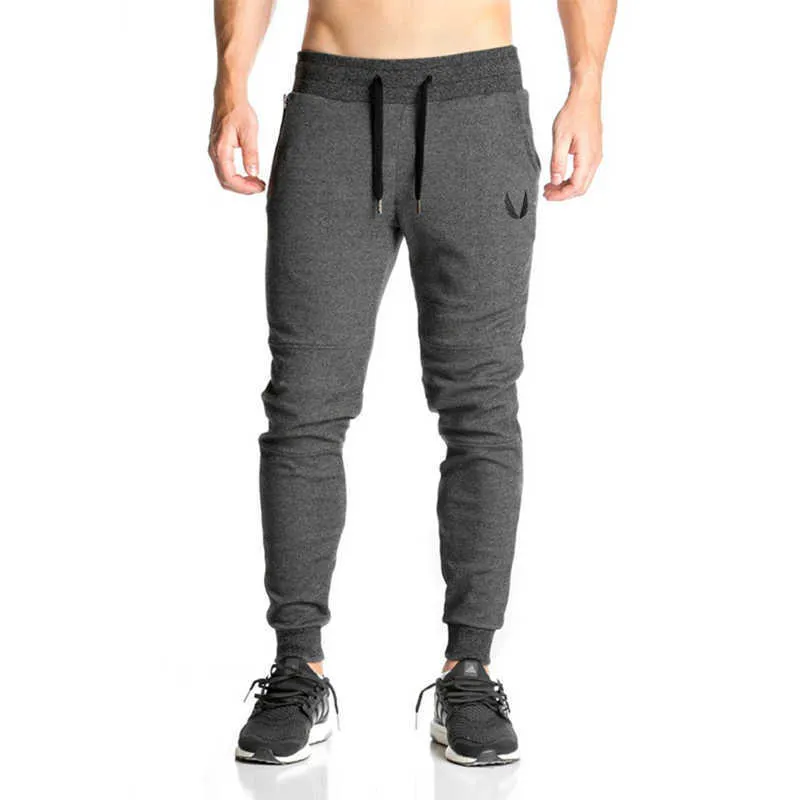 2020 New Running Pants Men Sport Gym Training Jogger Slim Fit Sweatpants Workout Tight Trousers X0615