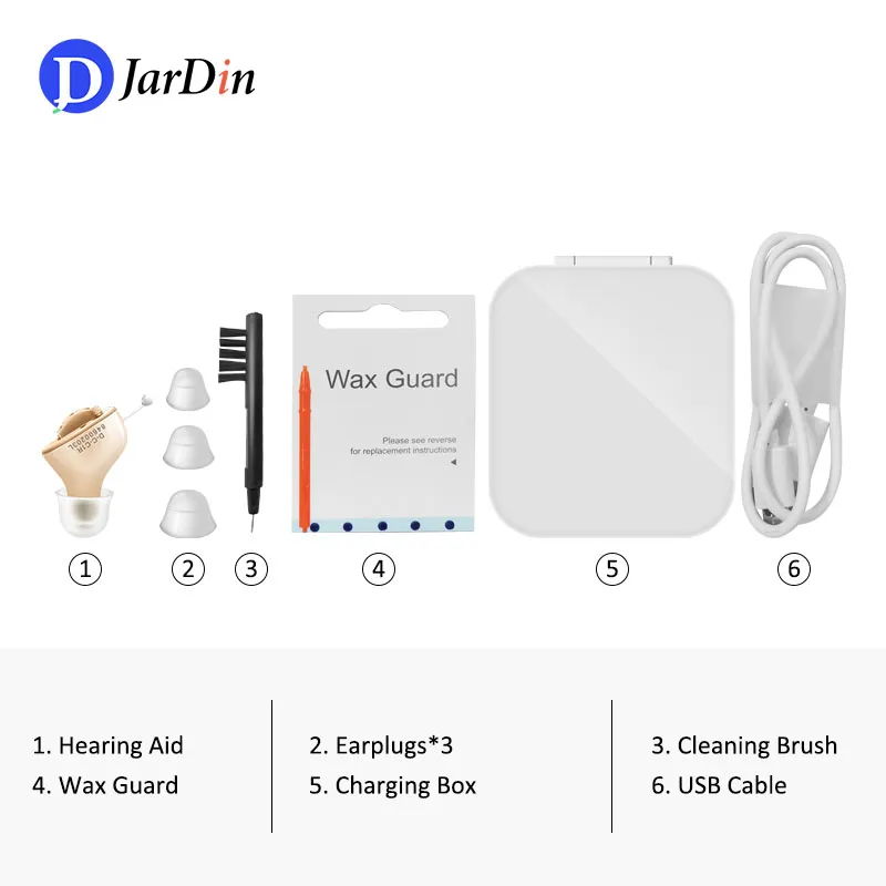 C55 Aides auditives rechargeables Intelligent Audifonos mini oreille intérieure pour amplificateur sonore âgé pour la surdité avec charge Casesc8754907