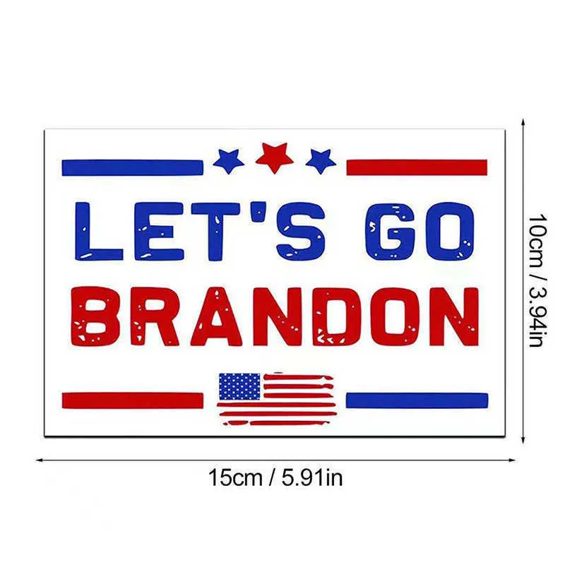 Gitelim Brandon Sticker Araba Kamyon Tampon Vinil Çıkartması FJB Sloganı FCK Anti Joe Biden Sahne Çıkartmaları Windows Su Bardakları Trump 2024 Kağıt Çıkartmalar G806JZU