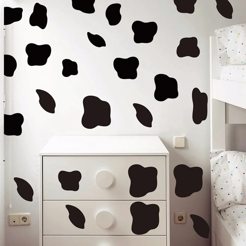 50-Pcs-Cow-Spot-Polka-Dot-Wall-Sticker-Bedroom-refrigerator-Cute-Cow-print-Spot-Dot-Wall (1)
