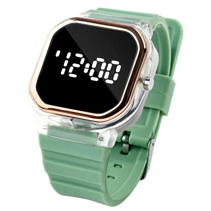 Relógios de pulso 2021 Mulheres Mens Silicone Sport Watch para Crianças Casal LED Relógio Digital Eletrônico Hodinky Relogio253U