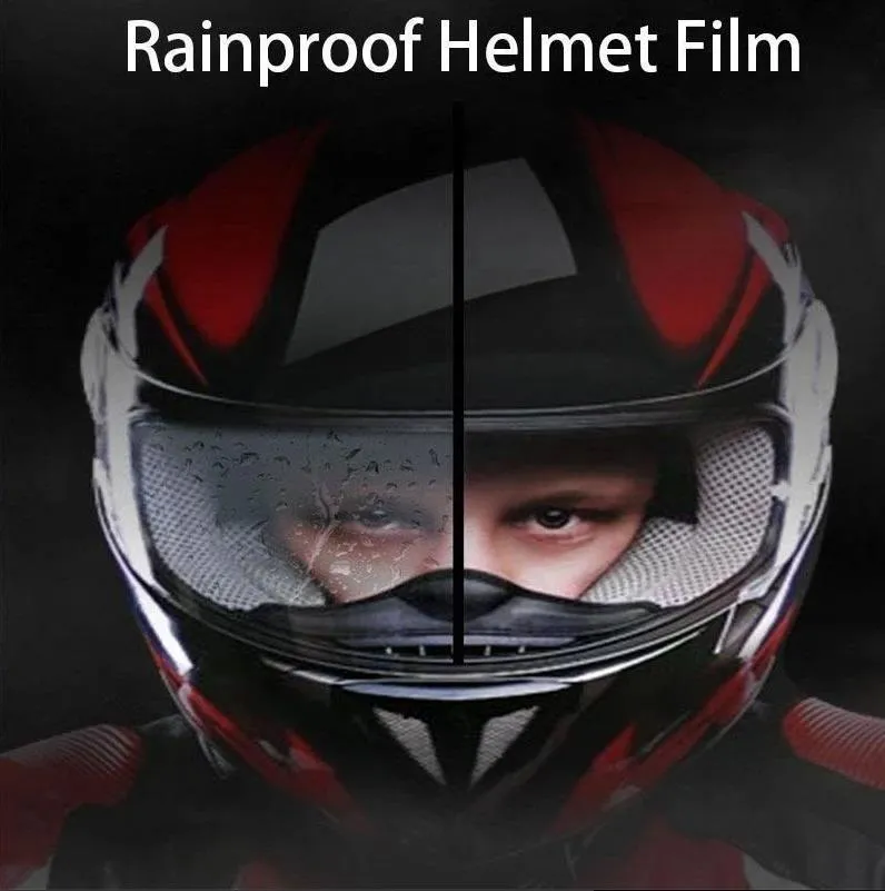 Nowy Hełm Wyczyść Raindoodporny Anti-Fog Film Film Universal Obiektyw Film dla motocykli Tarcza Osłona Moto Racing Akcesoria