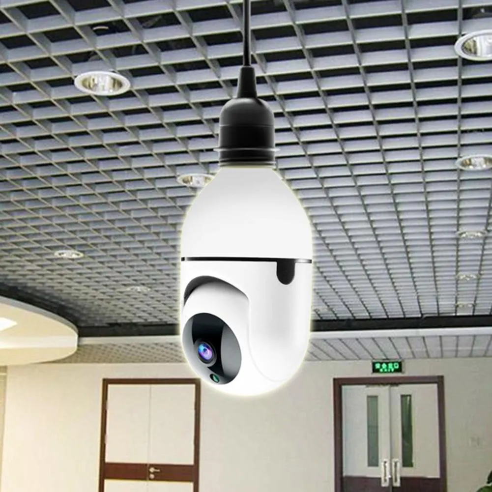 IP Cameras Lamp Head Type Monitoring Bulb 1080P Mobile Phone WIFI Remote Monitoring Camera HD Infrared Night Vision Two Way Talk7745851