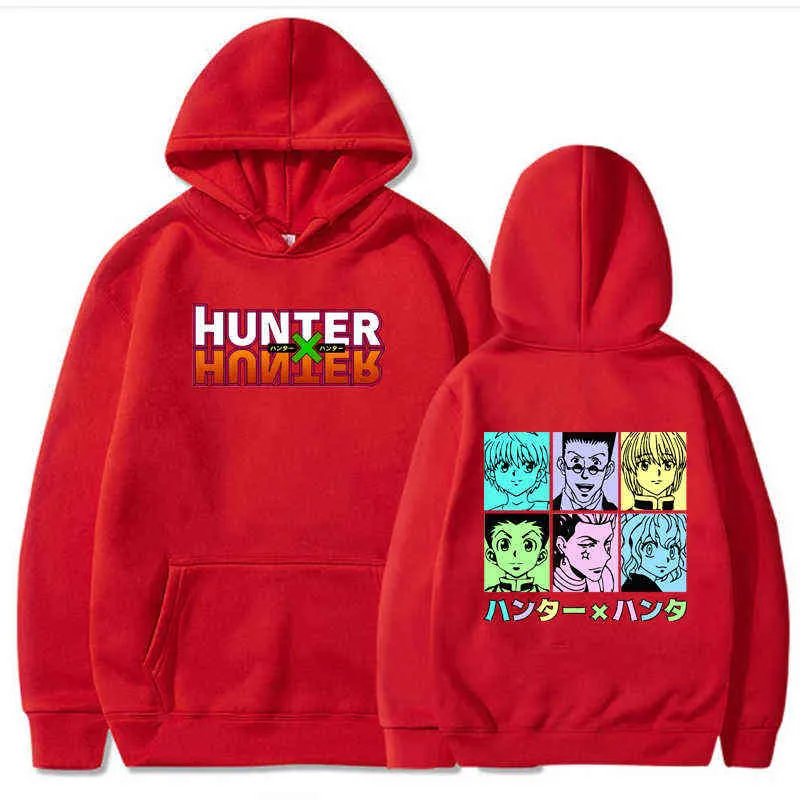 2020 Moda Hunter x Hunter Killua Leorio Kurapika Gon Hyoka Hoodies Streetwear Pulôver Sueter Homens Hip Hop Pullover Y1122