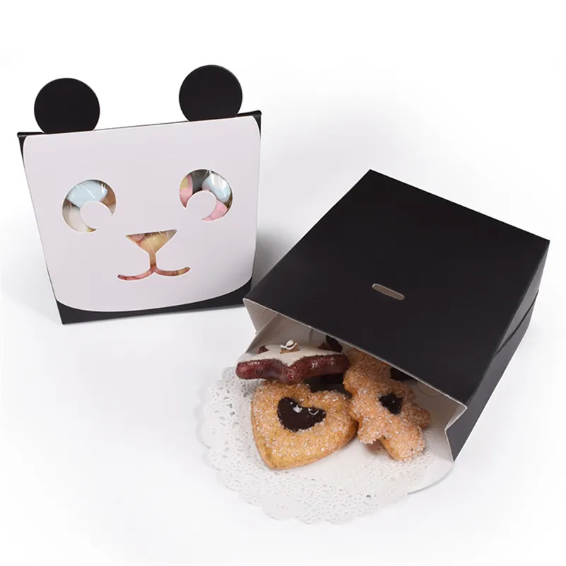 Liten godis box kakor chokladbjörn kanin presentpapper väskor barn födelsedag tecknad presentförpackning bröllop favoriserar