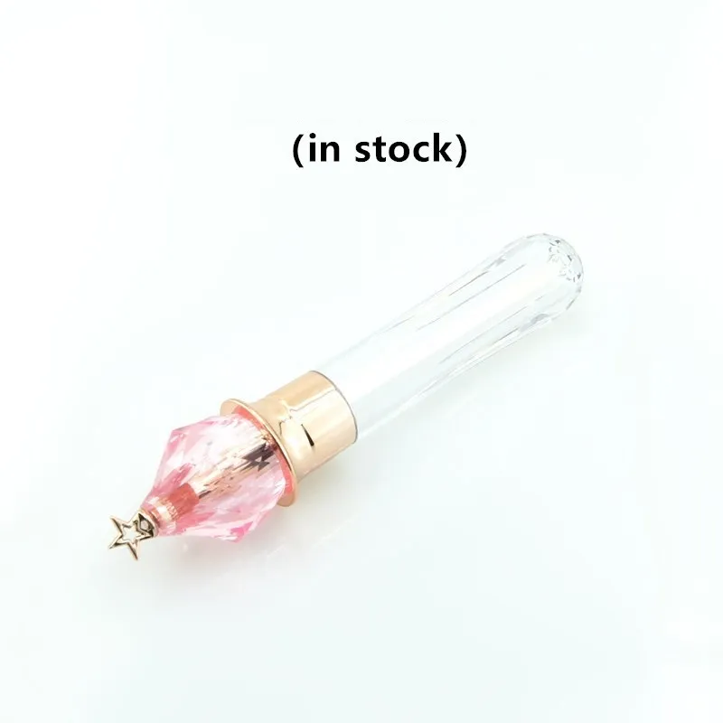 Verpackungsflaschen, einzigartige 3,5-ml-Röhre, Feenstab-förmige rosa Lipgloss-Verpackung, nachfüllbare kosmetische Lipgloss-Behälter, 10/30/50 Stück
