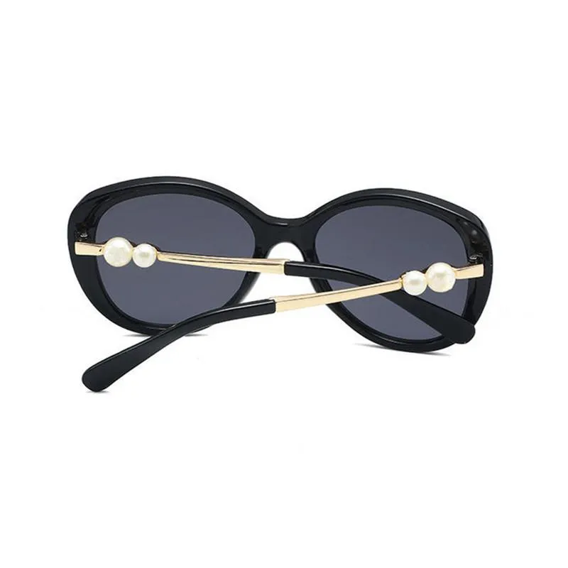 Sonnenbrille Familie findet 2021 Frauen polarisiertes Katzenauge übergroße Brillen UV400 Fashion Pearl C und Letters283n