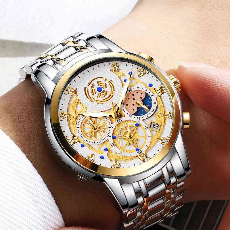 DOIT hommes montre haut de gamme marque grand cadran Sport montres hommes chronographe Quartz montre-bracelet Date mâle horloge Relogio Masculino 220113235D