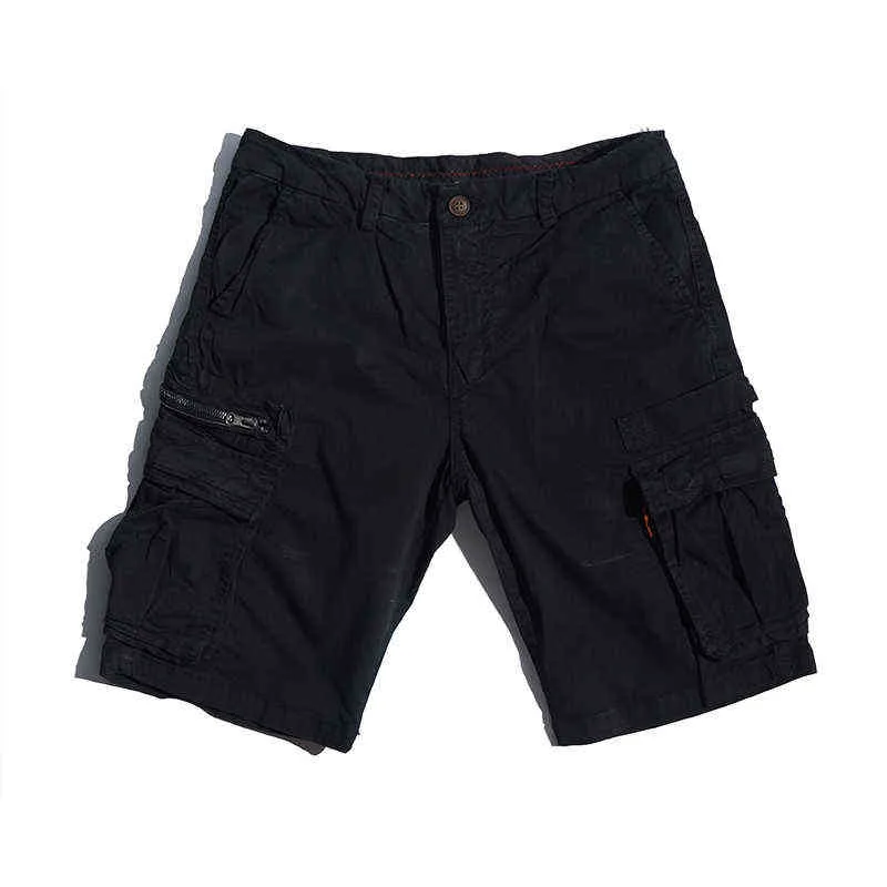 Glacialwhale Mens Cargo Cargo Shorts Men 2021 Летние боковые карманы Хип-хоп Японская уличная одежда Мужской многосмысленные штаны шорты для мужчин H1210