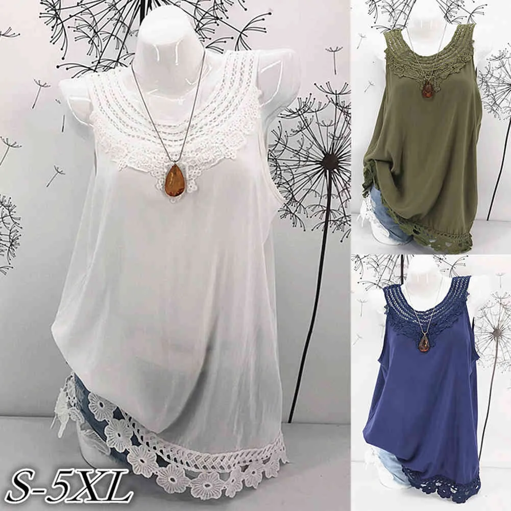 Sexy Lace Splice Camisole Sleeveless T Shirt Women Tank Vest For Plus Size  Women 5XL Loose Fit Summer Fashion From Yiwupcs, $15.7