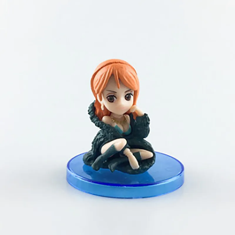 One Piece Figürler Set 9 Parça Anime Karikatür Figürü Karakter Modeli Oyuncak El yapımı PVC Figür Bebek Süsleri Luffy Shadow Charge1519329