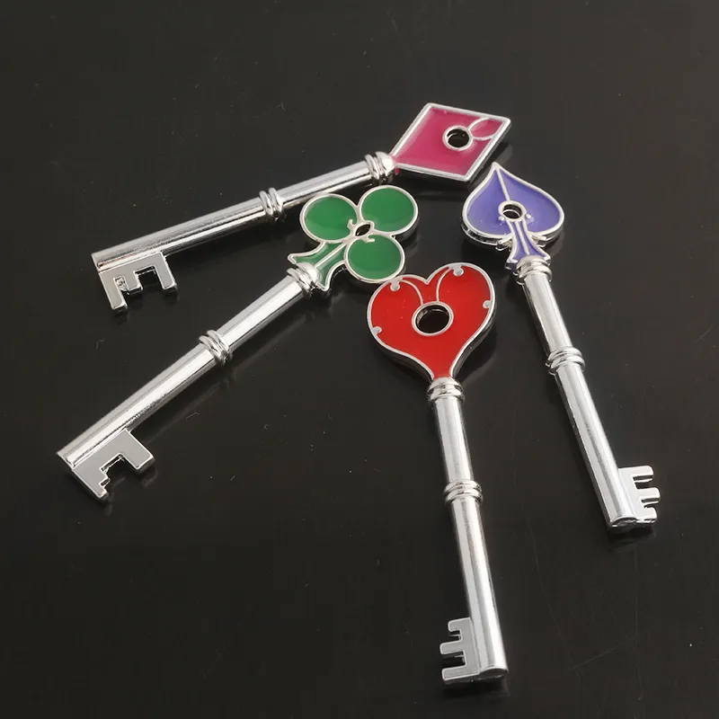 SG New Residents Evils RPD Key Square Plum Heart Keychains Umbrella Corporation Keyring Key Holder For Men Fans Collection Gift Y0306