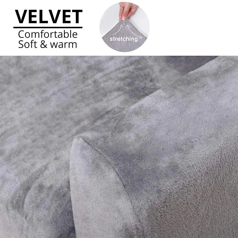 Copridivano a forma di L in peluche di velluto soggiorno Copridivano elastico divano Fodera divano angolare Chaise Longue Stretch308l