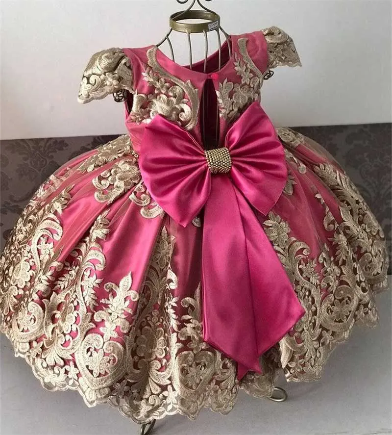 Girls Dress For Kids Christmas Party es Flower Princess Wedding Prom Gown Children Birthday 3 6 8 10 Years Old 2107278097998