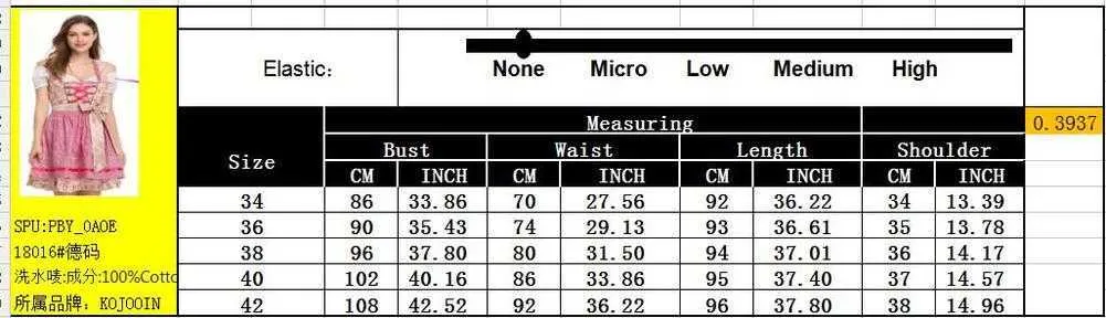 KOJOOIN Women039s винтажное немецкое платье-дирндль, костюмы для баварского Октоберфеста, Хэллоуина, карнавала G09253163290