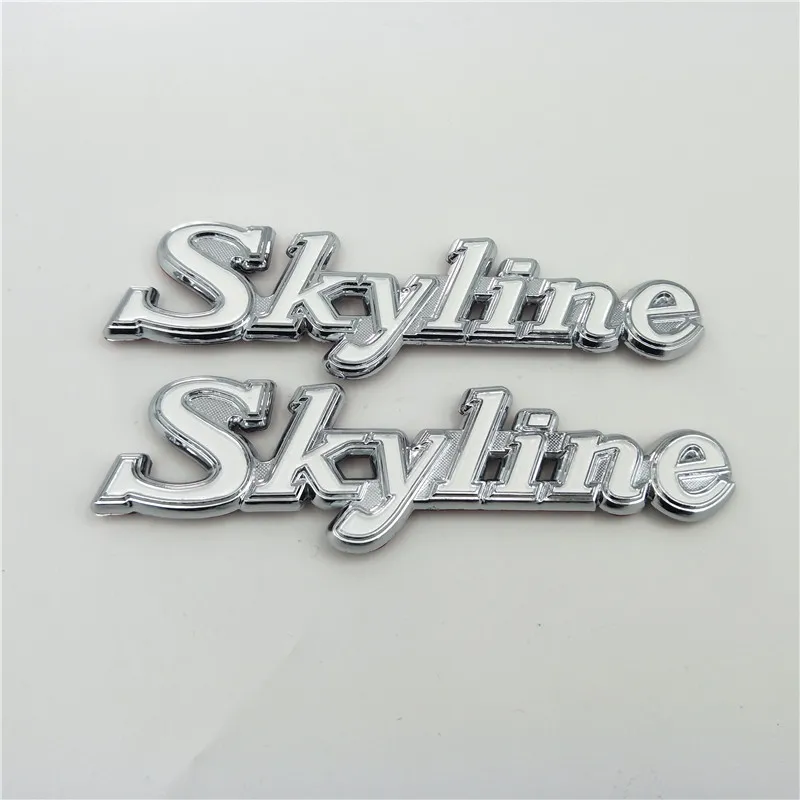 Nissan Skyline Emblema Logo Baule posteriore Lato Parafango Targhetta Adesivi C110 KPGC110 GC110 Kenmeri GTR9743862