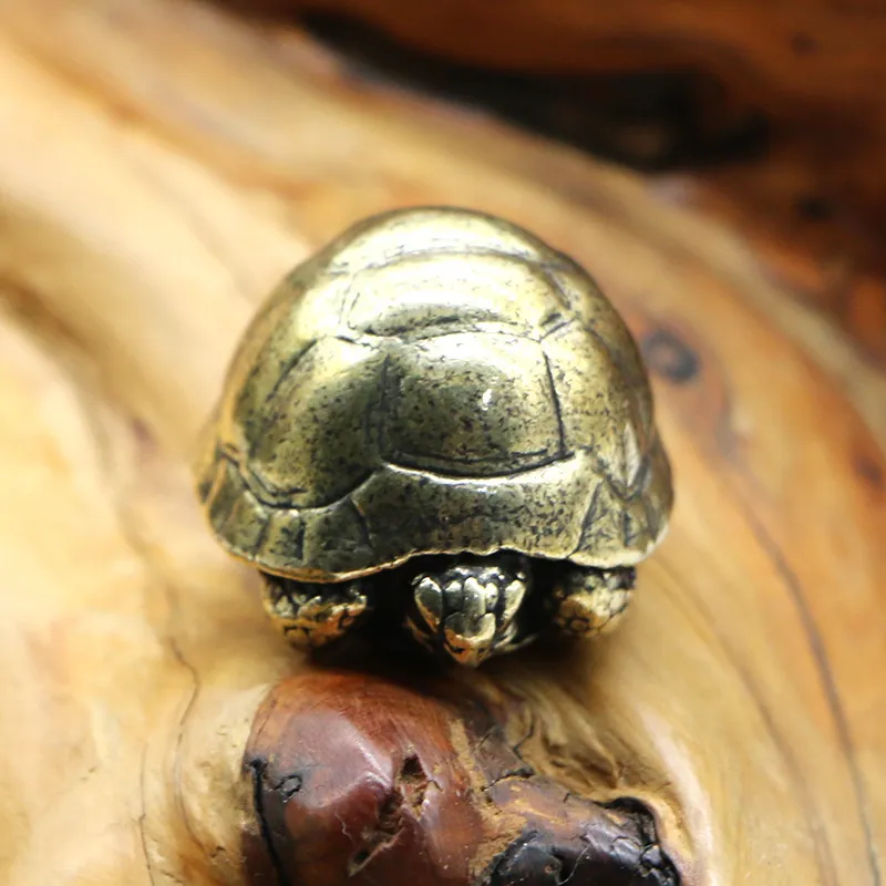 brass turtle figurines (2)