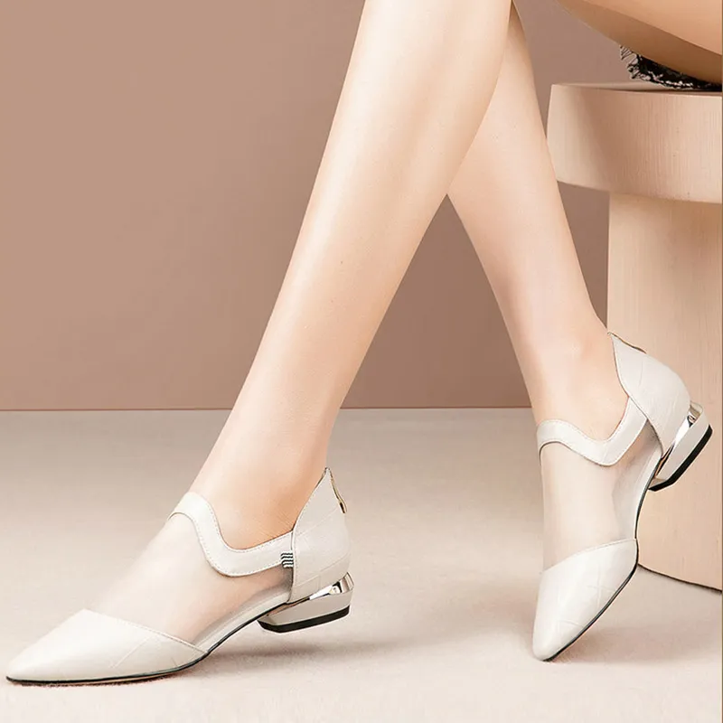 2020 scarpe estive sandali gladiatore stivaletti stringati punta a punta botas mujer sandali donna in rete stivale mujer 7509N