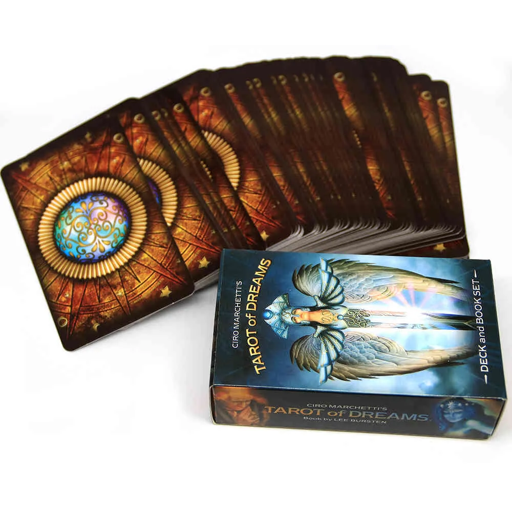 Rüyaların Tarot Türkçe 83 Kartlar Fortune Ciro Marchetti Decking Kehanet Kitap Setleri Yeni Başlayanlar İçin Oyun Saleg011