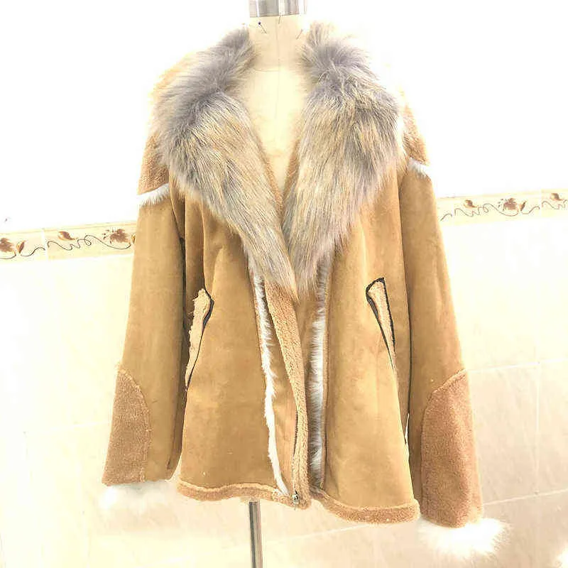 Cappotto invernale da uomo di lusso con tasche Colletto in peluche Risvolto Giacca in pelliccia sintetica Spessore caldo Moda Cappotto maschile Plus Size M-5XL 211202