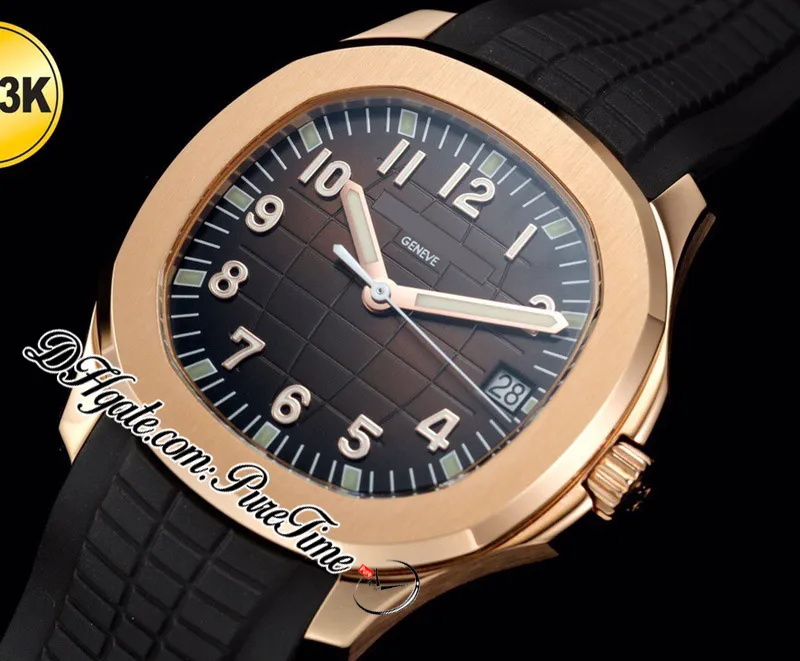 2021 3KF V2 5167R A324SC Automatyczne męże Watch Rose Gold Brown Texture Edition Brown Guma Pureteme Swiss Ruch PTPP 293T