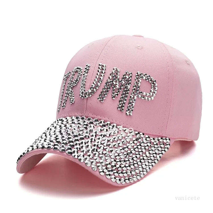Chapeaux de fête Trump 2024 Casquette de baseball USA Chapeau Campagne électorale Chapeaux Cowboy Diamond Caps Réglable Femmes Denim T2I52421